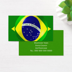 Cartão de visita de Bandeira do Brasil