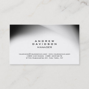 Cartão de visita de bandeja de Cinza branca na mod