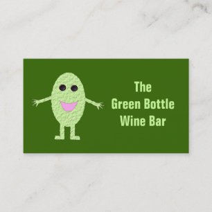 Cartão de visita de Bar de vinho personalizável