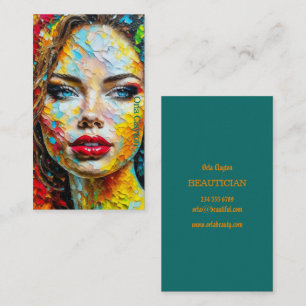 Cartão de visita de beleza. Imagem impressionante.