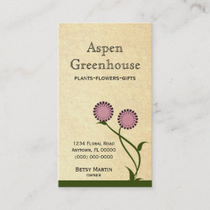 Cartão de visita de Blooms, Lavanda