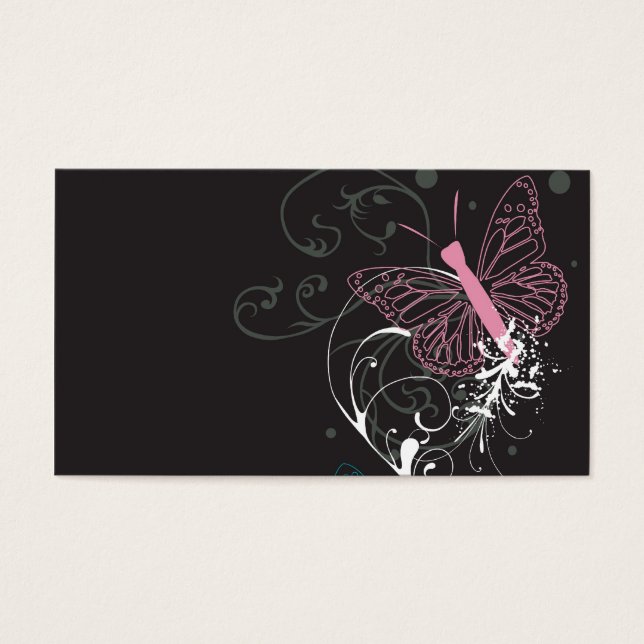 Cartão de visita de borboleta (Frente)