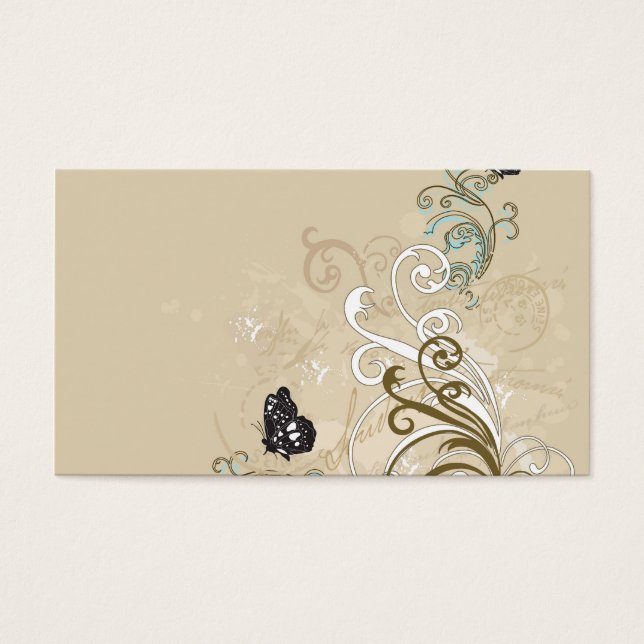 Cartão de visita de borboleta (Frente)