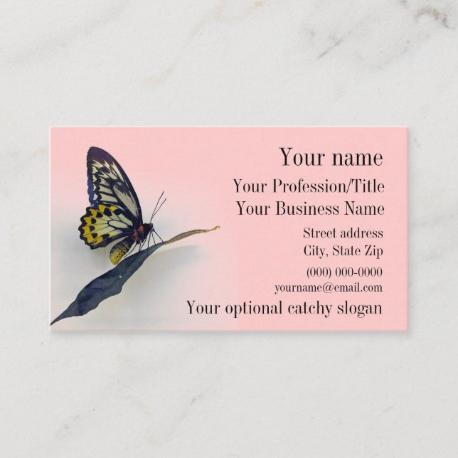 Cartão de visita de borboleta Design (Frente)