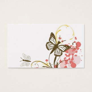 Cartão de visita de borboletas
