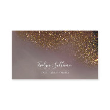 cartão de visita de brilho líquido