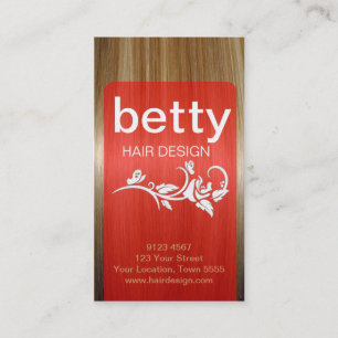 Cartão de visita de cabeleireiro