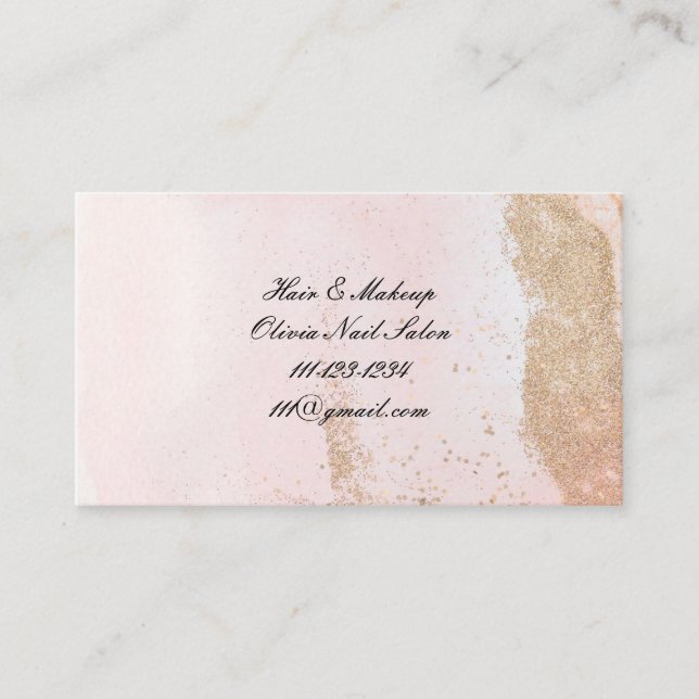 cartão de visita de cabeleireiro (Frente)