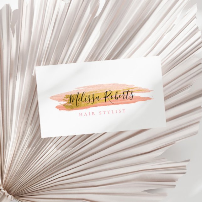 cartão de visita de cabeleireiro da moda (Criador carregado)