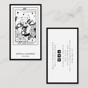 Cartão de Visita de Cabeleireiro Tarot