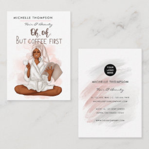 Cartão de visita de cabelo e beleza