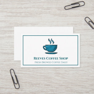 Cartão de Visita de Café Shop Cafe