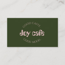 Cartão de Visita de Cafeteria Moderna | Marca de C