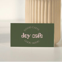 Cartão de Visita de Cafeteria Moderna | Marca de C