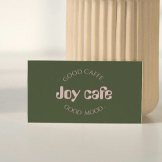 Cartão de Visita de Cafeteria Moderna | Marca de C