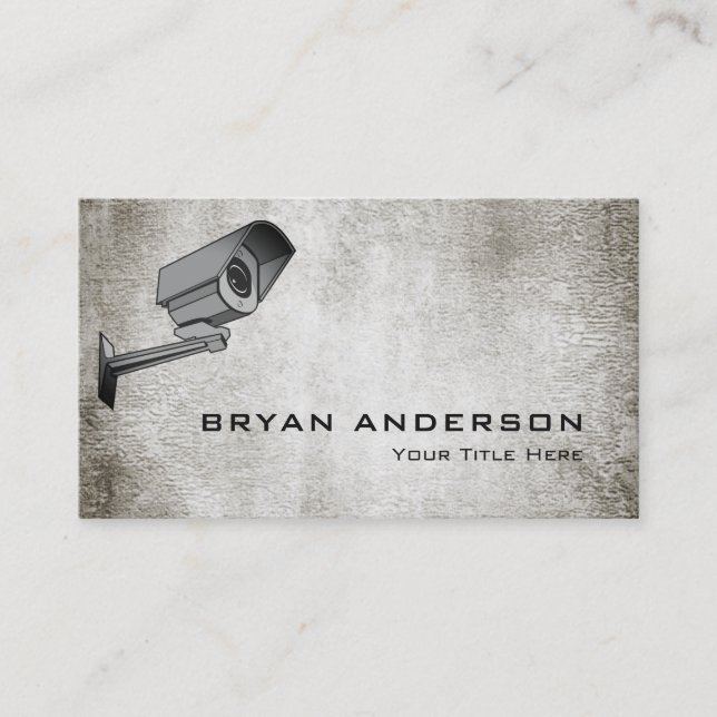 Cartão de visita de Câmera de Segurança (Frente)