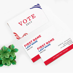 Cartão de visita de Campanha Política Personaliz