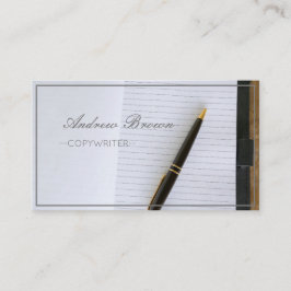 Cartão de visita de Caneta de notebook para redato