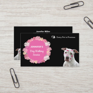 Cartão de visita de Cão Walker/ Pet Sitter