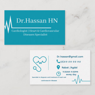 Cartão de Visita de Cardiologista