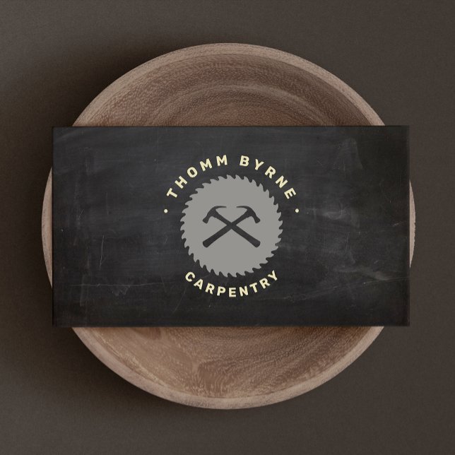 Cartão de visita de Carpintaria e Construção de Ha (Criador carregado)