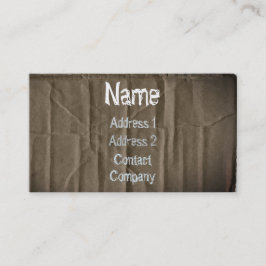 Cartão de visita de cartão