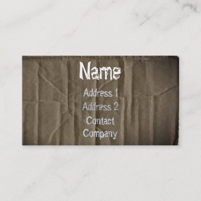 Cartão de visita de cartão (Frente)