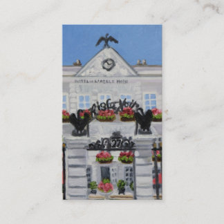 Cartão De Visita De "cartão de visita Noir do hotel L'Aigle "