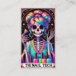 Cartão de visita de Cartão Tarot Tech Nail