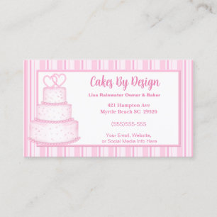 Cartão de visita De Casamento De Bolos