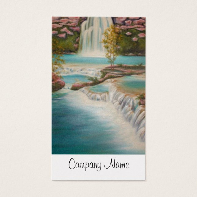 Cartão de visita de cascata (Frente)
