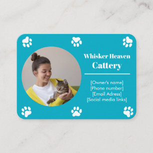Cartão de visita de Cateria Personalizada