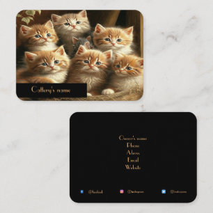 Cartão de visita de Cateria Personalizável
