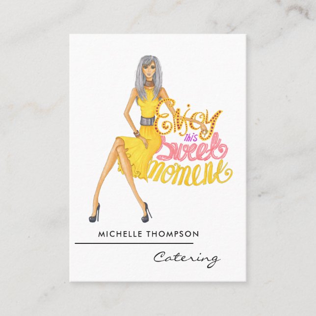 Cartão de visita de catering de comida (Frente)