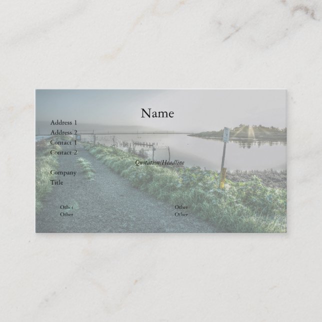 Cartão de visita de cerca e de tocha (Frente)