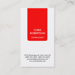 Cartão de visita de Charme Atrativo de Stripe Verm