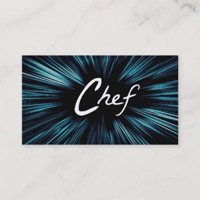 Cartão de visita de Chef de Estrelado (Frente)