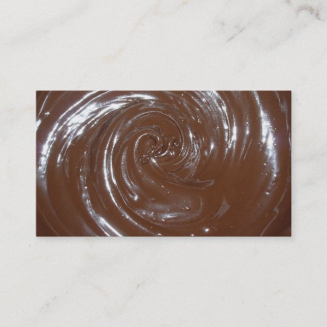 Cartão de visita de chocolate (Frente)