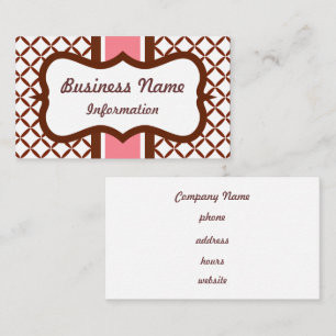 Cartão de visita de Chocolate de Morango