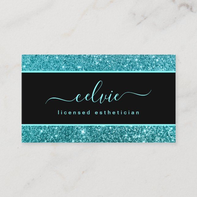 Cartão de visita de cintilação brilhante de Na mod (Frente)