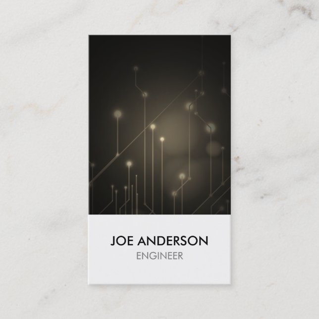 Cartão de visita de Circuitos Eletrônicos do engen (Frente)