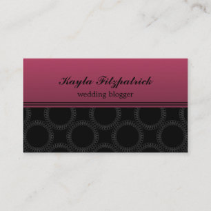 Cartão de visita de Círculos Elegantes Clássicos, 