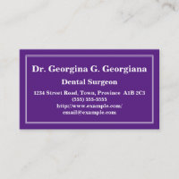 Cartão de visita de cirurgião dentário personalizá