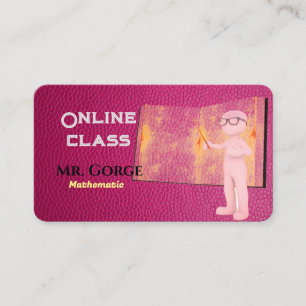 Cartão de visita de classe online
