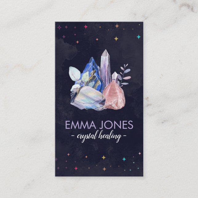 Cartão de visita de Cluster de Cristais de Reparo  (Frente)