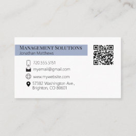 Cartão de visita de código QR