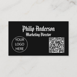 Cartão de visita de código Qr