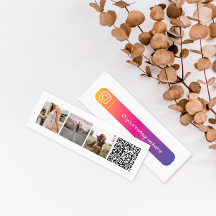 Cartão de visita de Código QR de Foto do Mini Inst