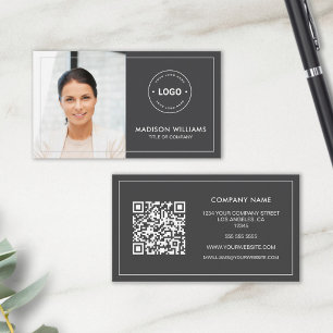 Cartão de visita de Código QR de Foto Personalizad