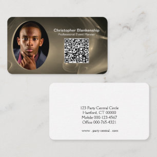 Cartão de visita de Código QR de Foto Profission